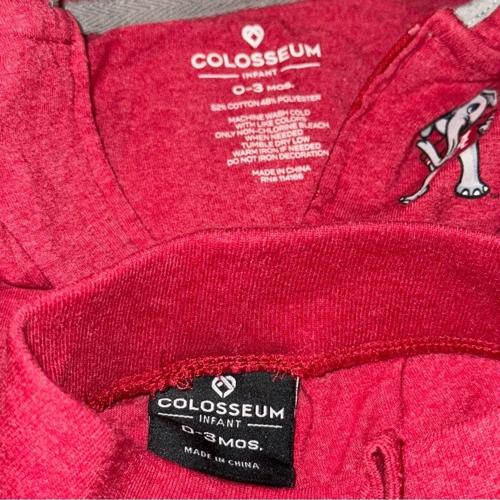 Colosseum Alabama Crimson Tide Infant Hoodie and Shorts Set Crimson 0-3 Months